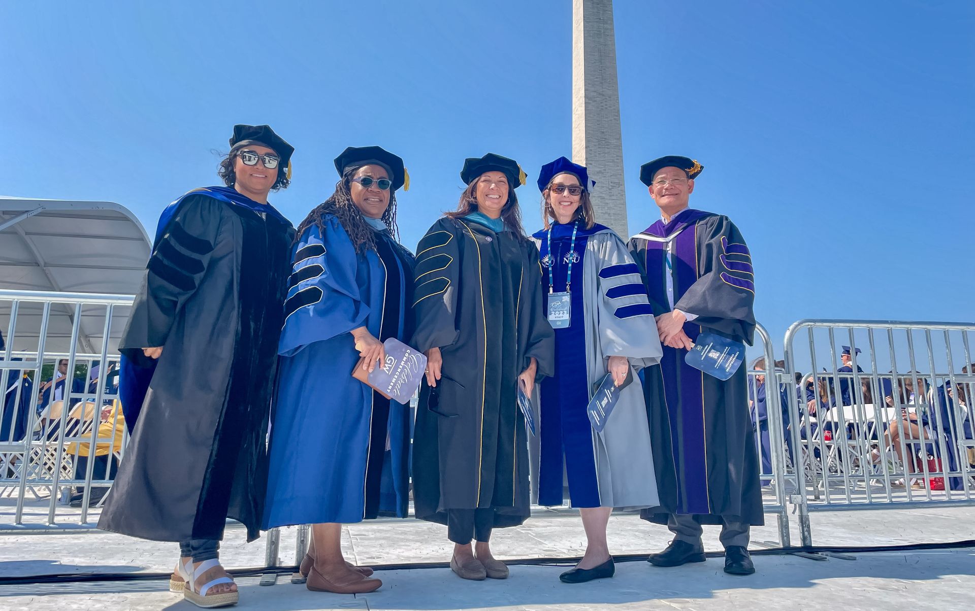GW OT Faculty at Commencement on National Mall 