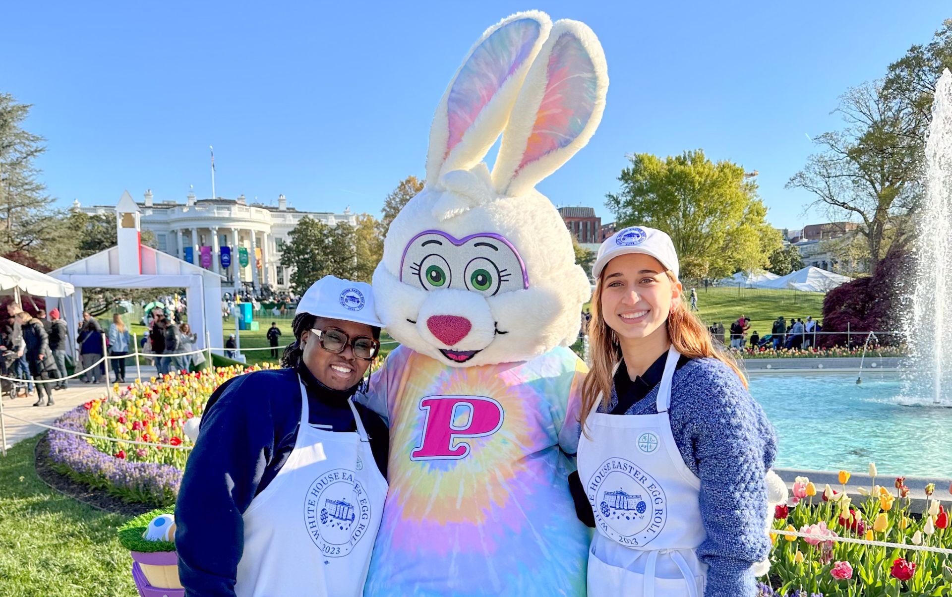 Fatima and Natalia at Easter Egg Roll