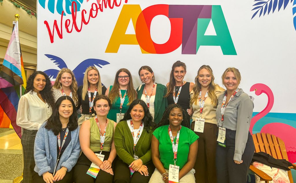 12 eOTD GW Occupational Therapy Students at AOTA Conference 2024