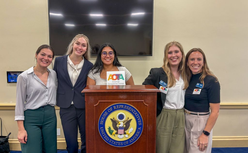 5 GW OT Students at AOTA Hill Day