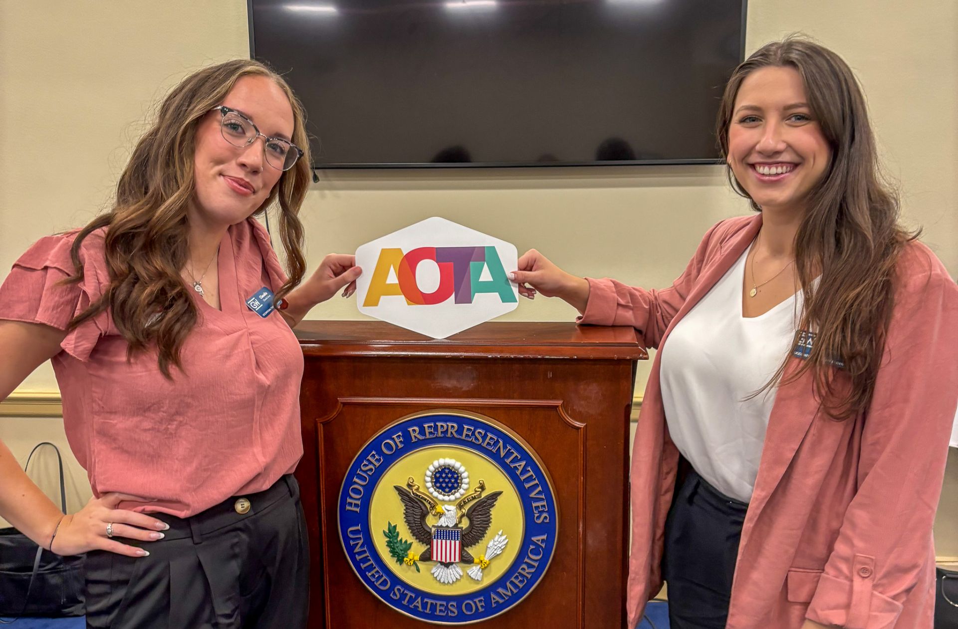 Claudia and Bri at AOTA Hill Day