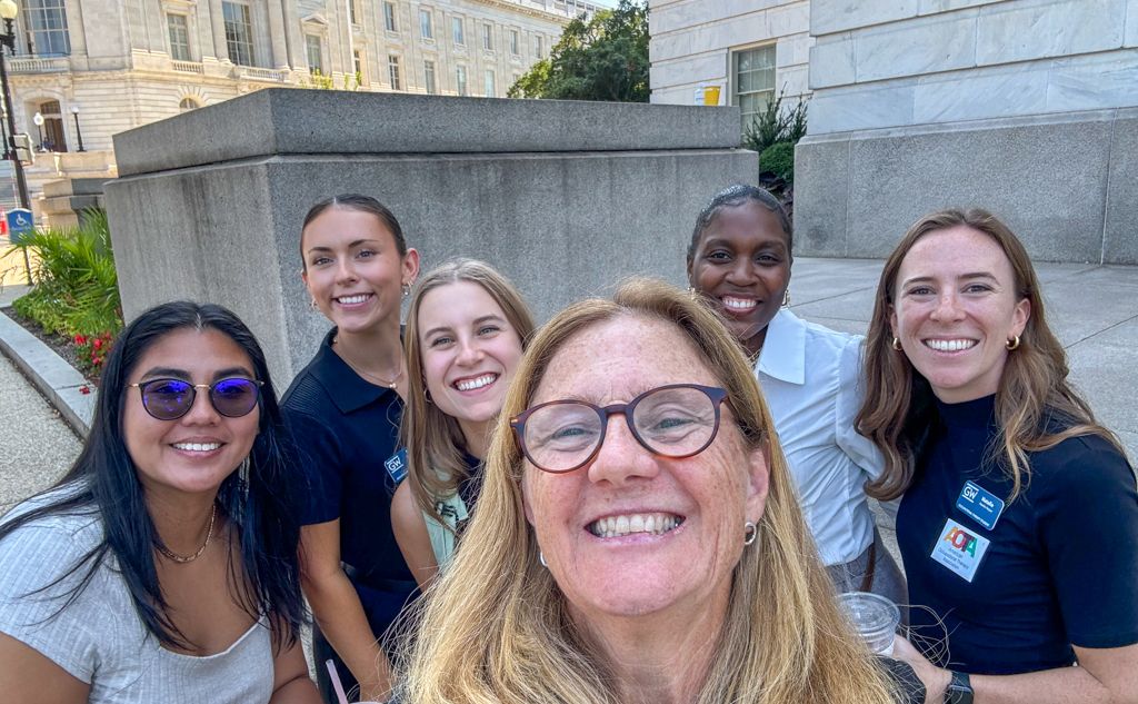 Dr Ann Henshaw and Students at AOTA Hill Day