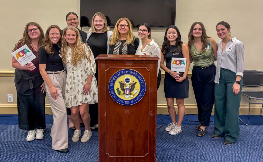 GW OT Faculty and Students at AOTA Hill Day