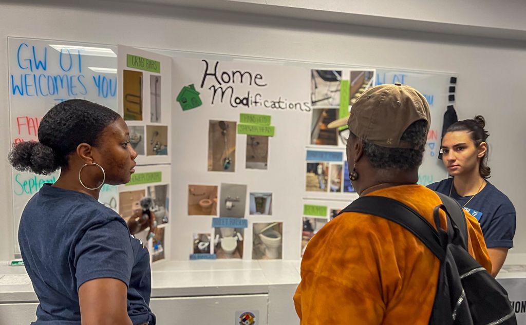 Two students speaking on Home Modifications