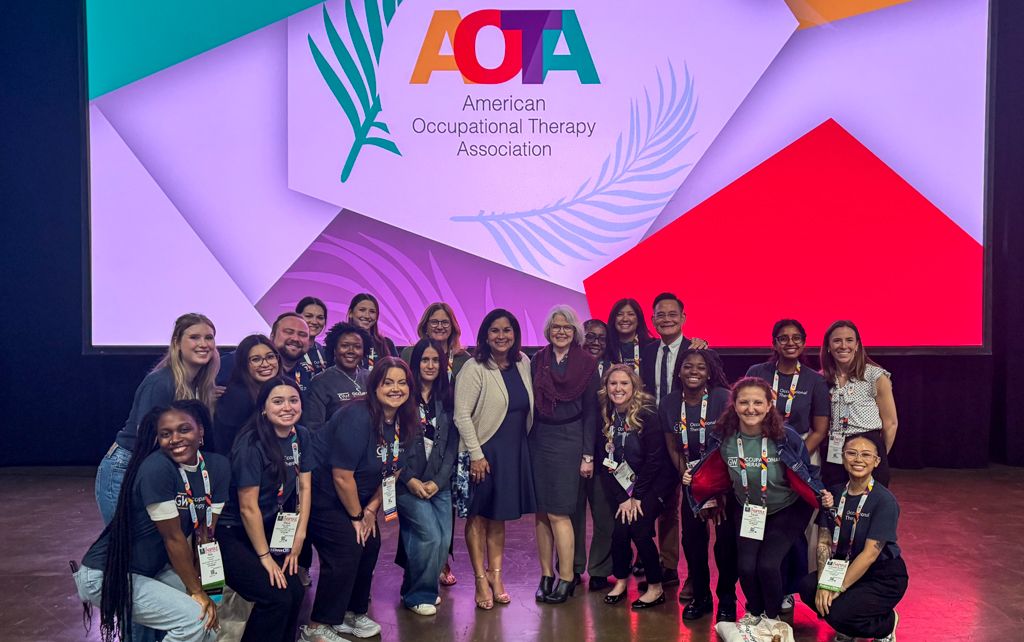 Trudy Mallinson with GW Occupational Therapy Students and Faculty
