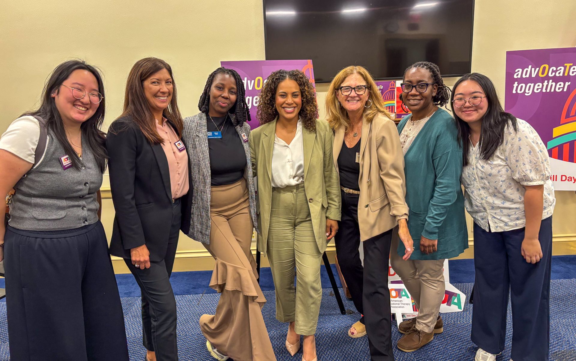 GW OT Students and Faculty with AOTA President