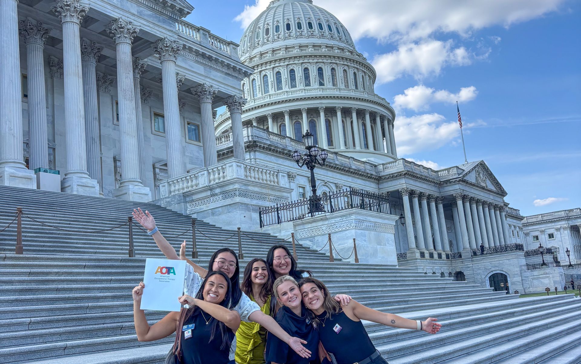 GW OT Students on Capitol Hill