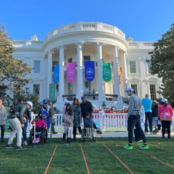 GW OT Program Volunteering at White House Easter Egg Roll
